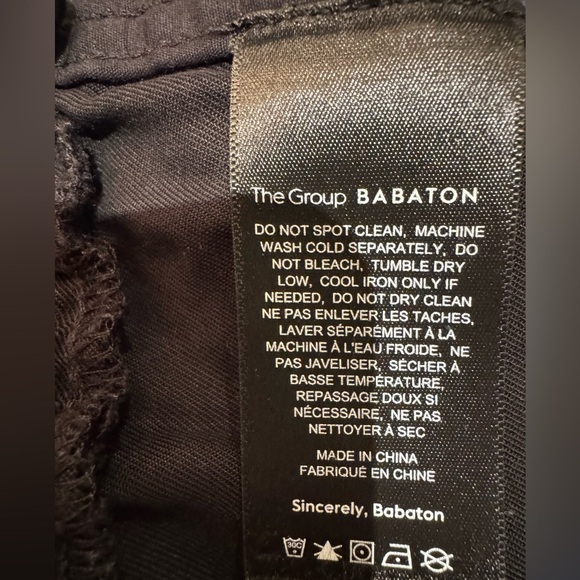 Babaton high waisted cropped Black Pants - Picture 2 of 5